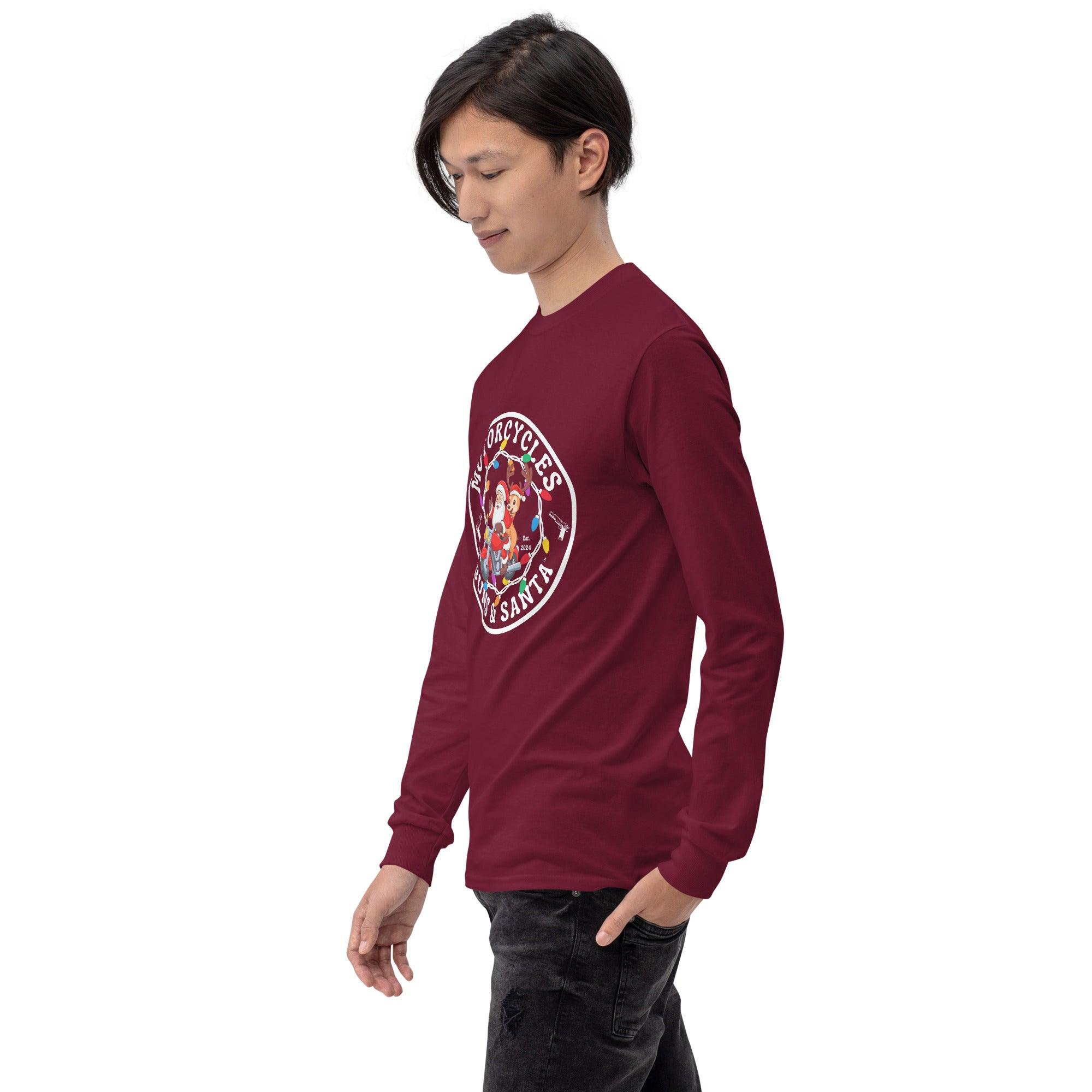 Motorcycles Guns & Santa Long Sleeve - Unisex -MGW Clothing