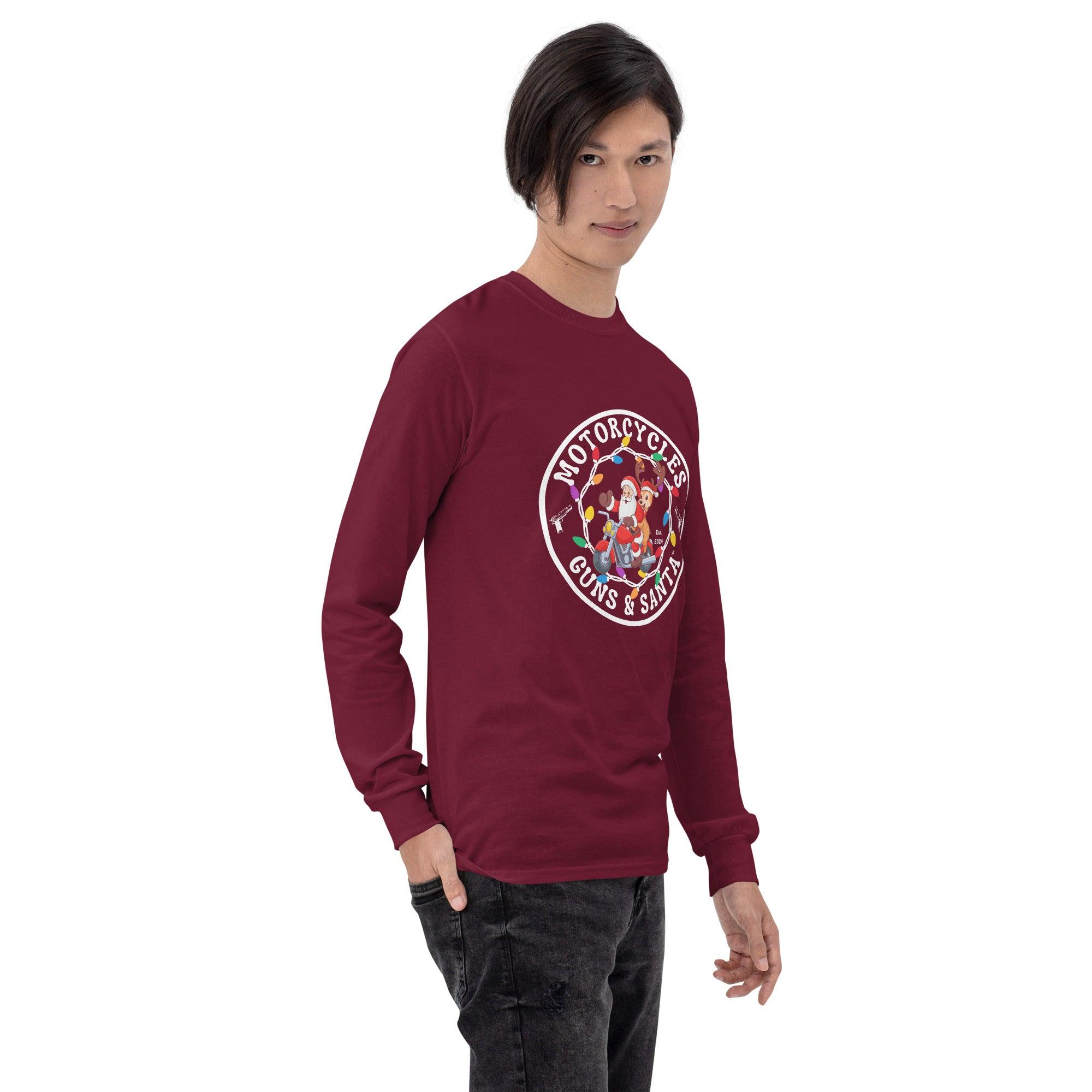 Motorcycles Guns & Santa Long Sleeve - Unisex -MGW Clothing