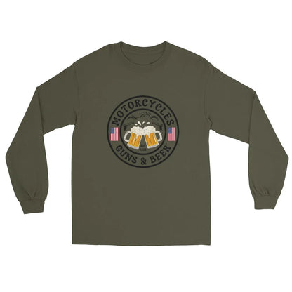 Motorcycles Guns & Beer Long Sleeve - Unisex - ShopMGW Clothing