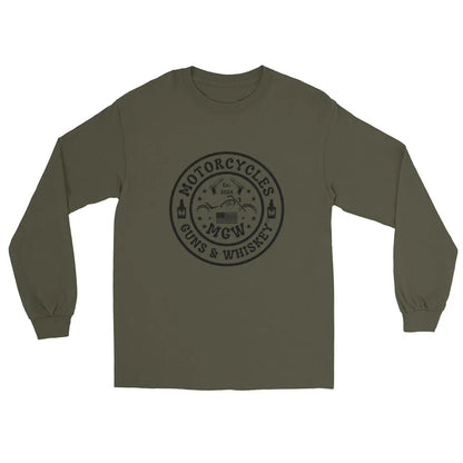 Motorcycles Guns & Whiskey Long Sleeve - Unisex - ShopMGW Clothing