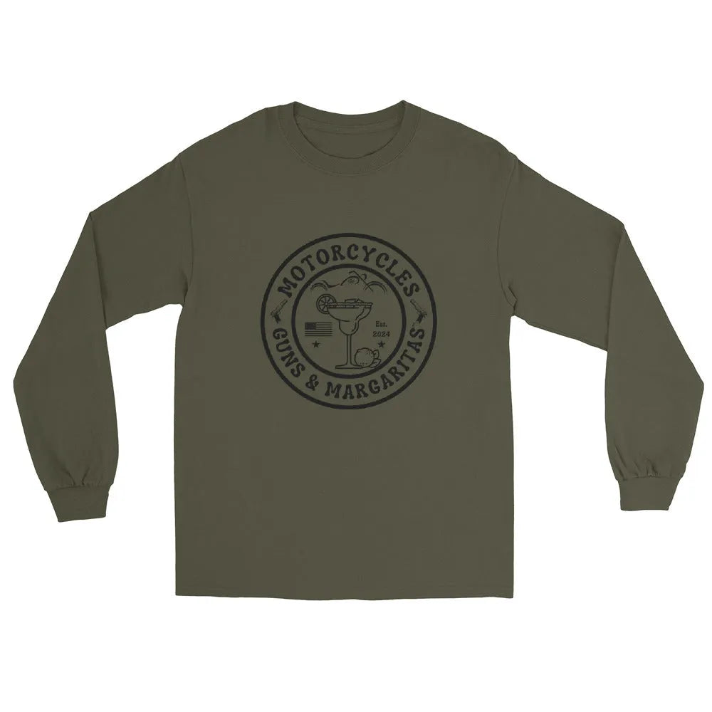 Motorcycles Guns & Margaritas Long Sleeve - Unisex - ShopMGW Clothing