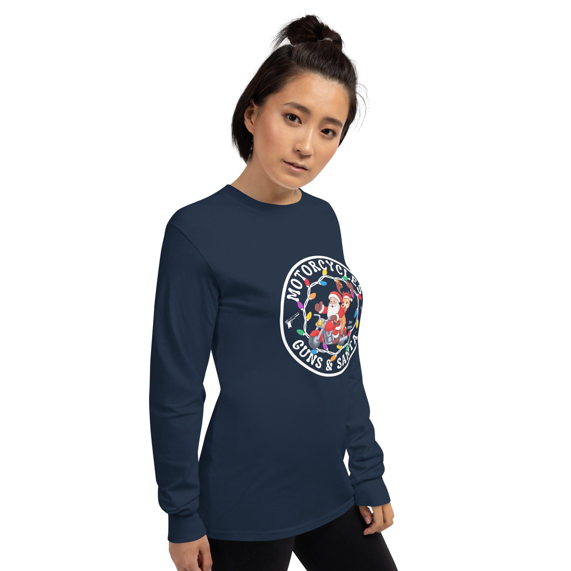 Motorcycles Guns & Santa Long Sleeve - Unisex -MGW Clothing