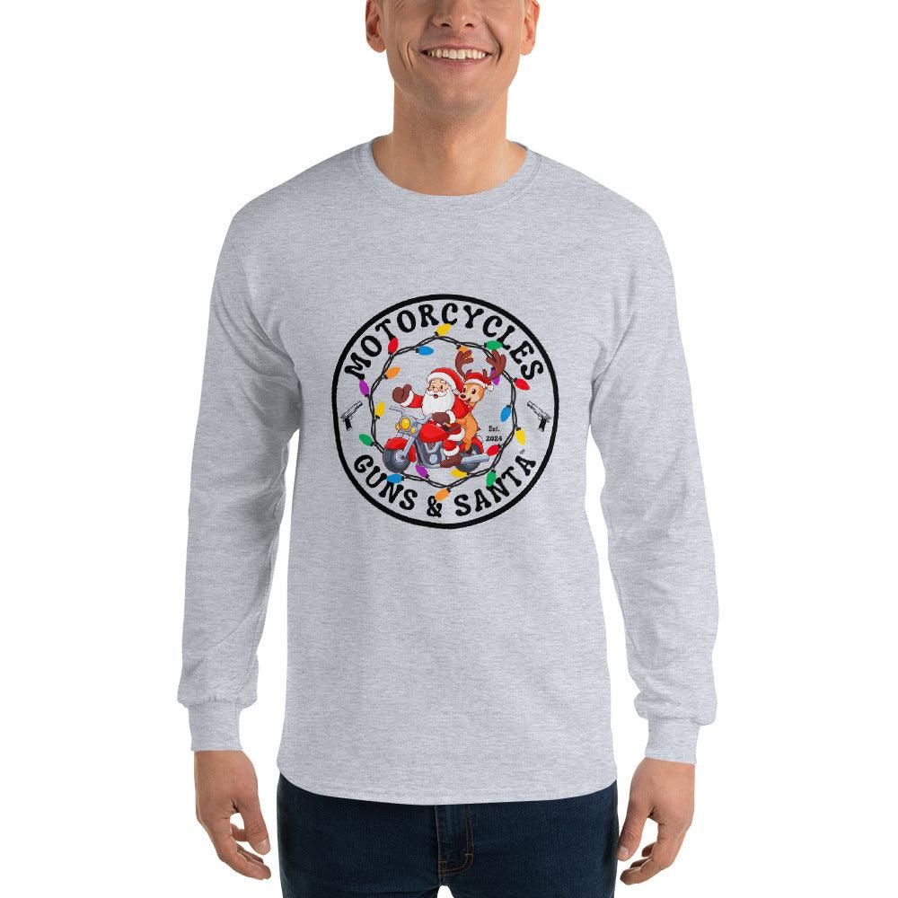 Motorcycles Guns & Santa Long Sleeve - Unisex -MGW Clothing