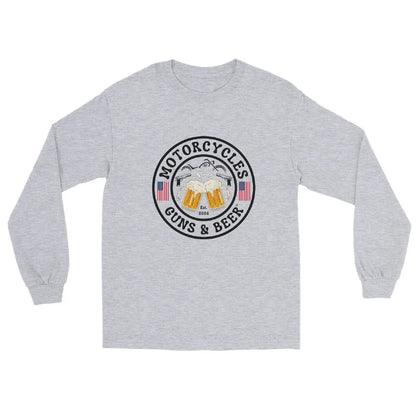 Motorcycles Guns & Beer Long Sleeve - Unisex - ShopMGW Clothing