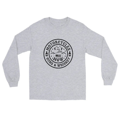 Motorcycles Guns & Whiskey Long Sleeve - Unisex - ShopMGW Clothing
