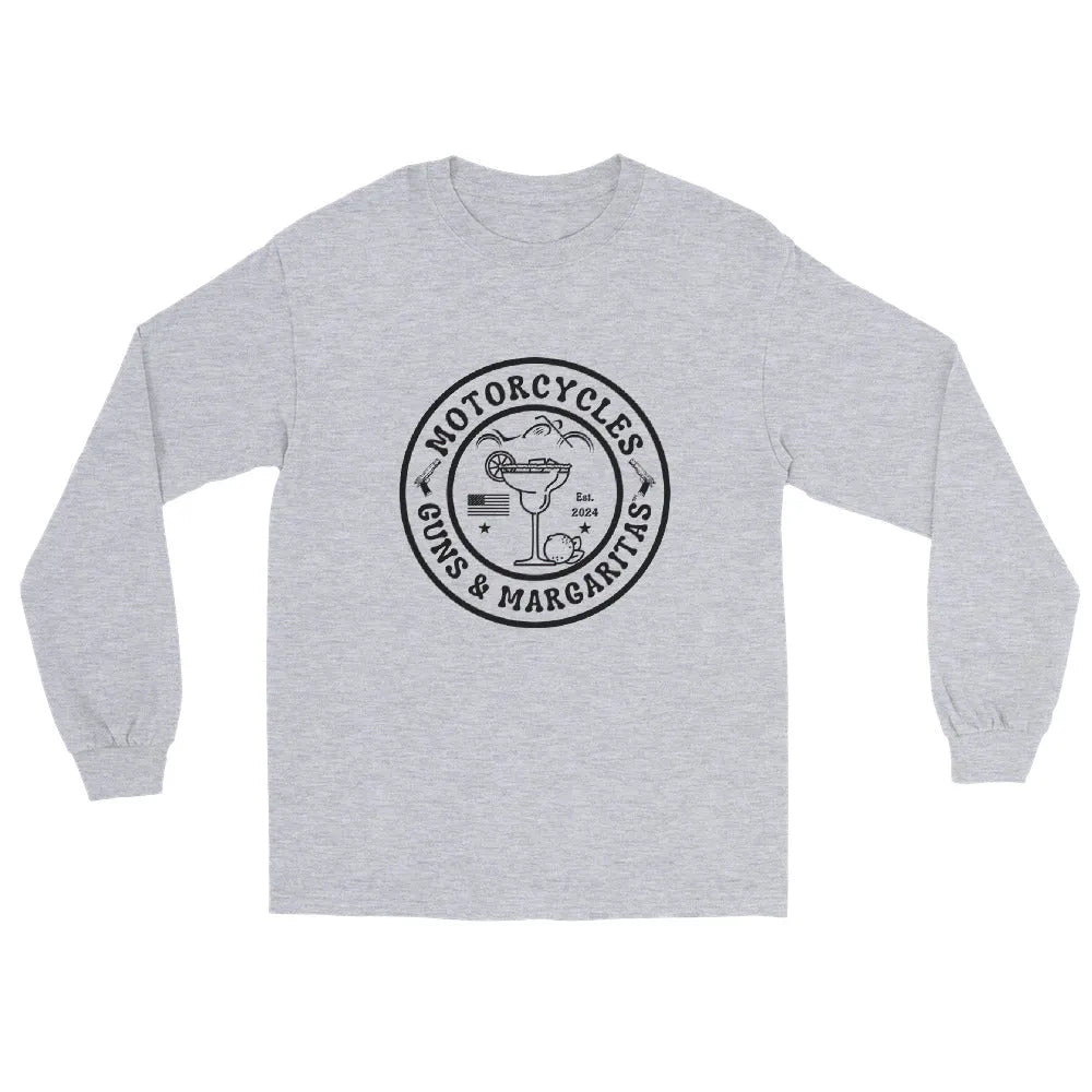 Motorcycles Guns & Margaritas Long Sleeve - Unisex - ShopMGW Clothing