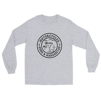 Motorcycles Guns & Margaritas Long Sleeve - Unisex - ShopMGW Clothing