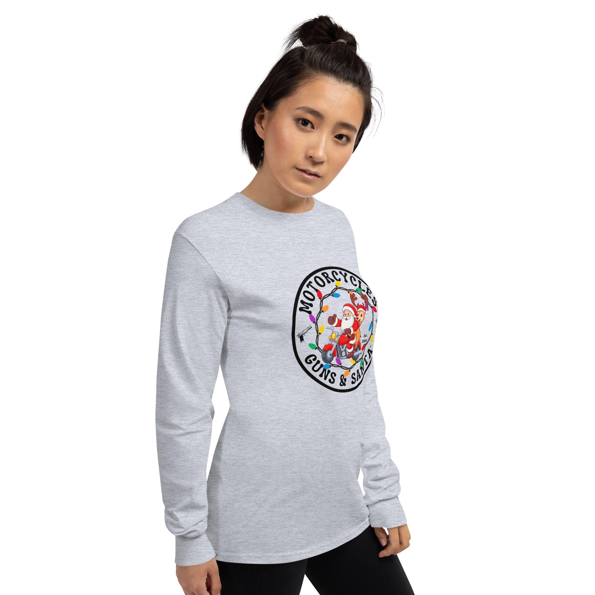 Motorcycles Guns & Santa Long Sleeve - Unisex -MGW Clothing