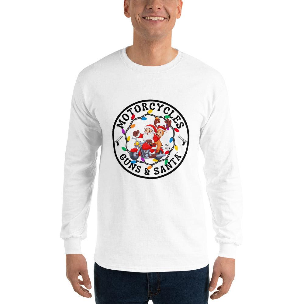 Motorcycles Guns & Santa Long Sleeve - Unisex -MGW Clothing