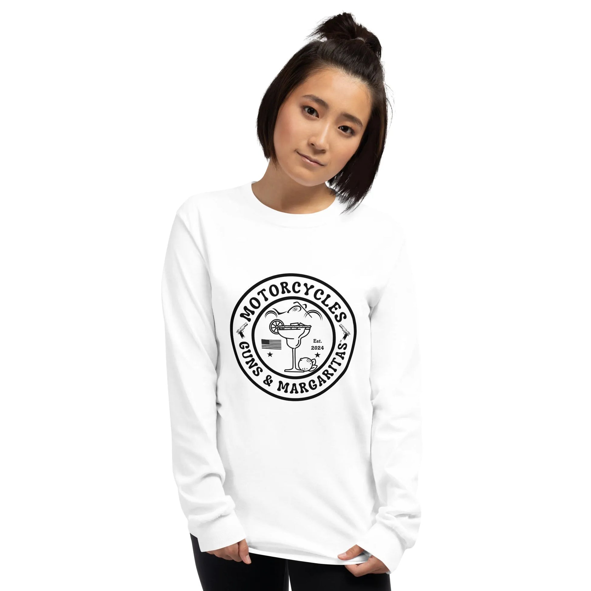 Motorcycles Guns & Margaritas Long Sleeve - Unisex - ShopMGW Clothing