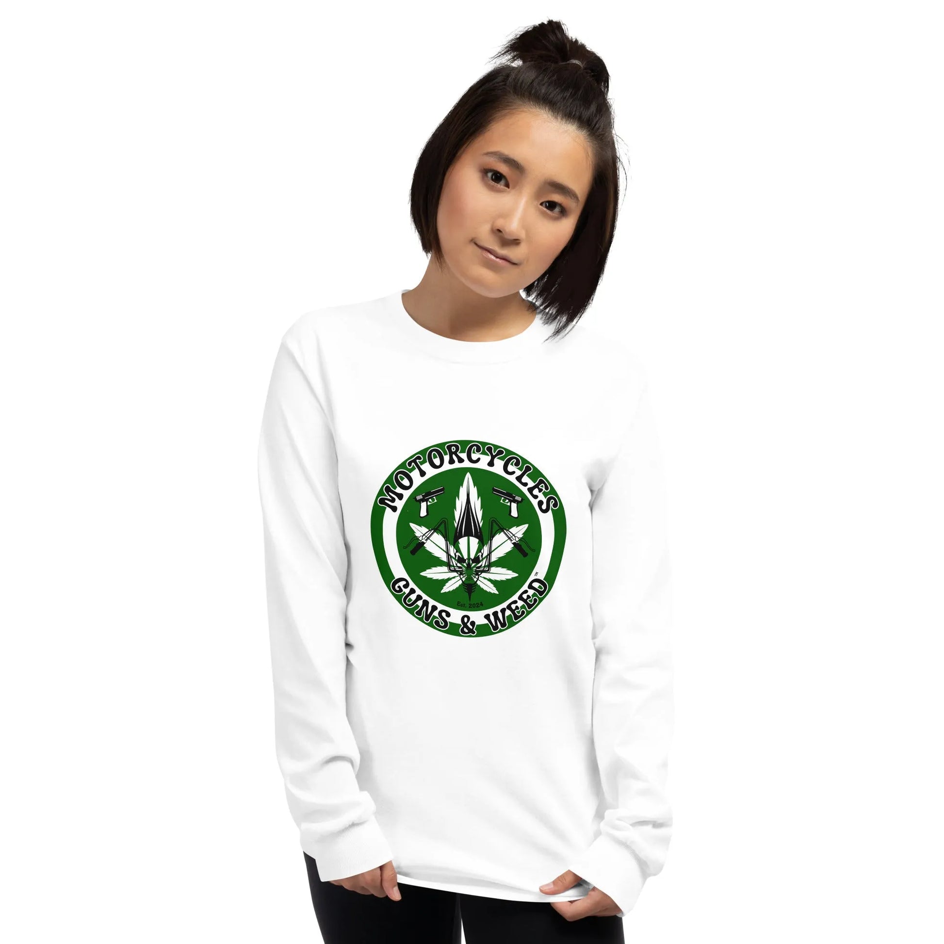 Motorcycles Guns & Weed Long Sleeve - Unisex - ShopMGW Clothing