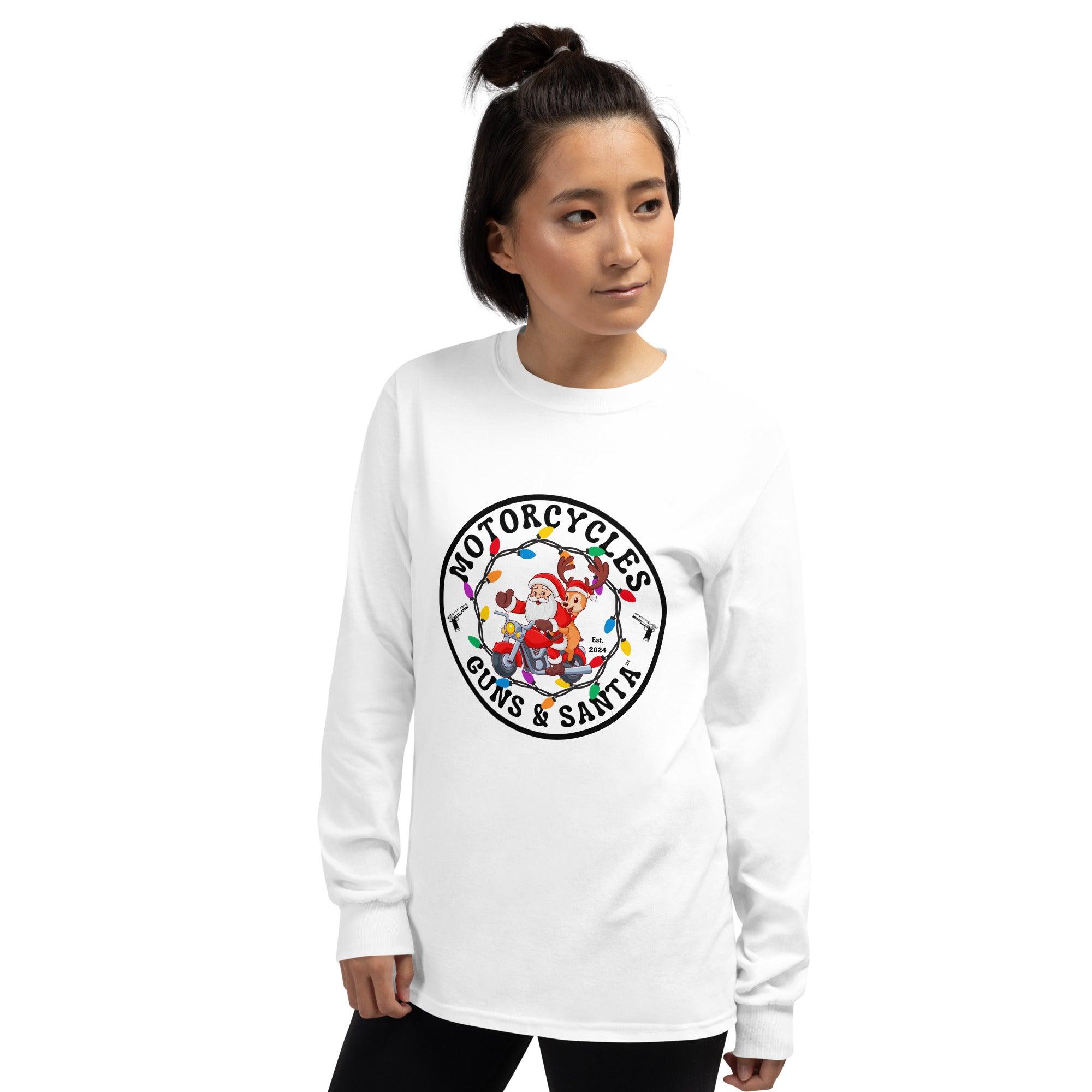 Motorcycles Guns & Santa Long Sleeve - Unisex -MGW Clothing