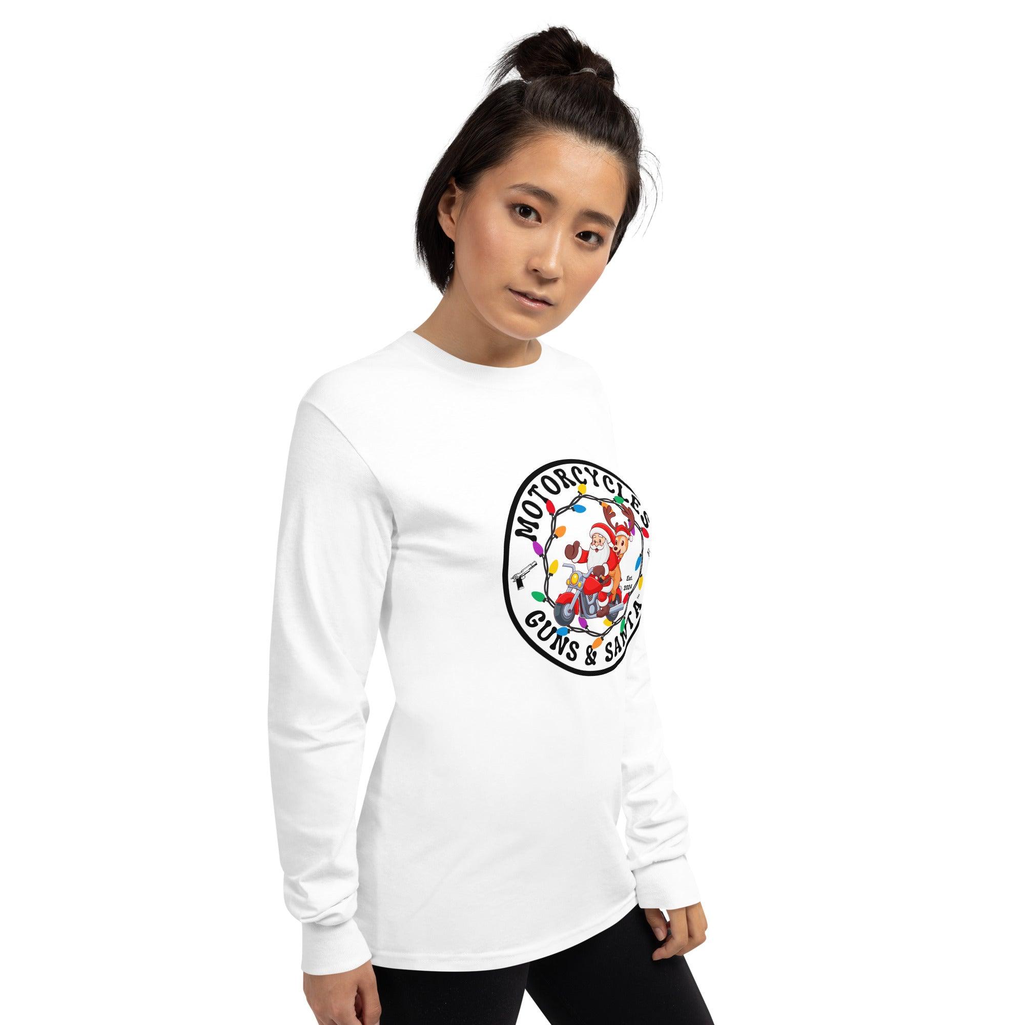 Motorcycles Guns & Santa Long Sleeve - Unisex -MGW Clothing