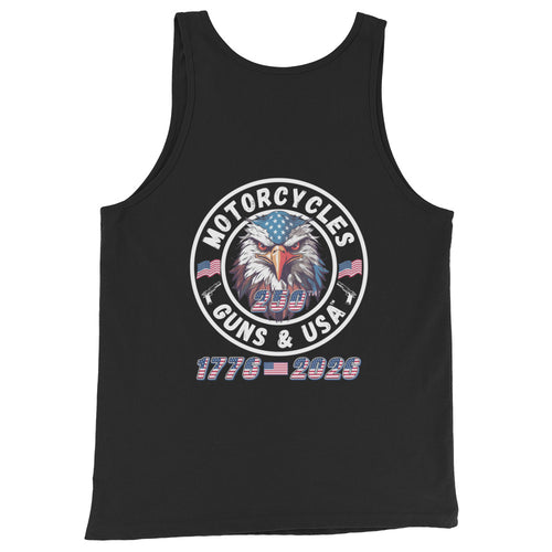 Motorcycles Guns And Usa 250Th Tank Top - MGW Clothing