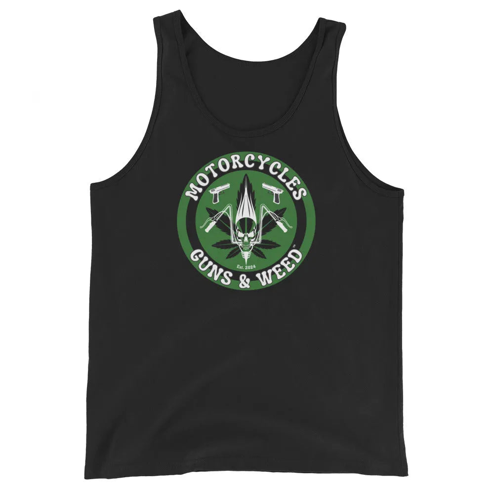 Motorcycles Guns & Weed Tank Top - ShopMGW Clothing