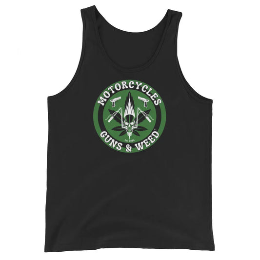 Motorcycles Guns & Weed Tank Top - ShopMGW Clothing