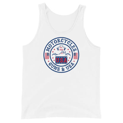 Motorcycles Guns & USA Tank Top - ShopMGW Clothing