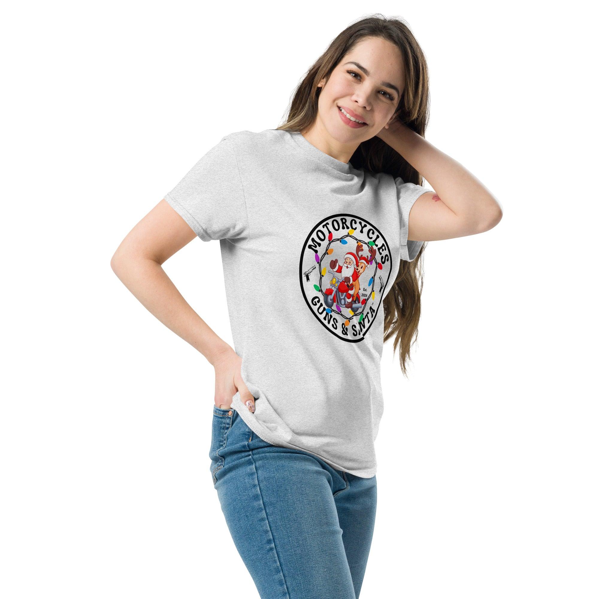 Motorcycles Guns & Santa T-shirt - Unisex -MGW Clothing