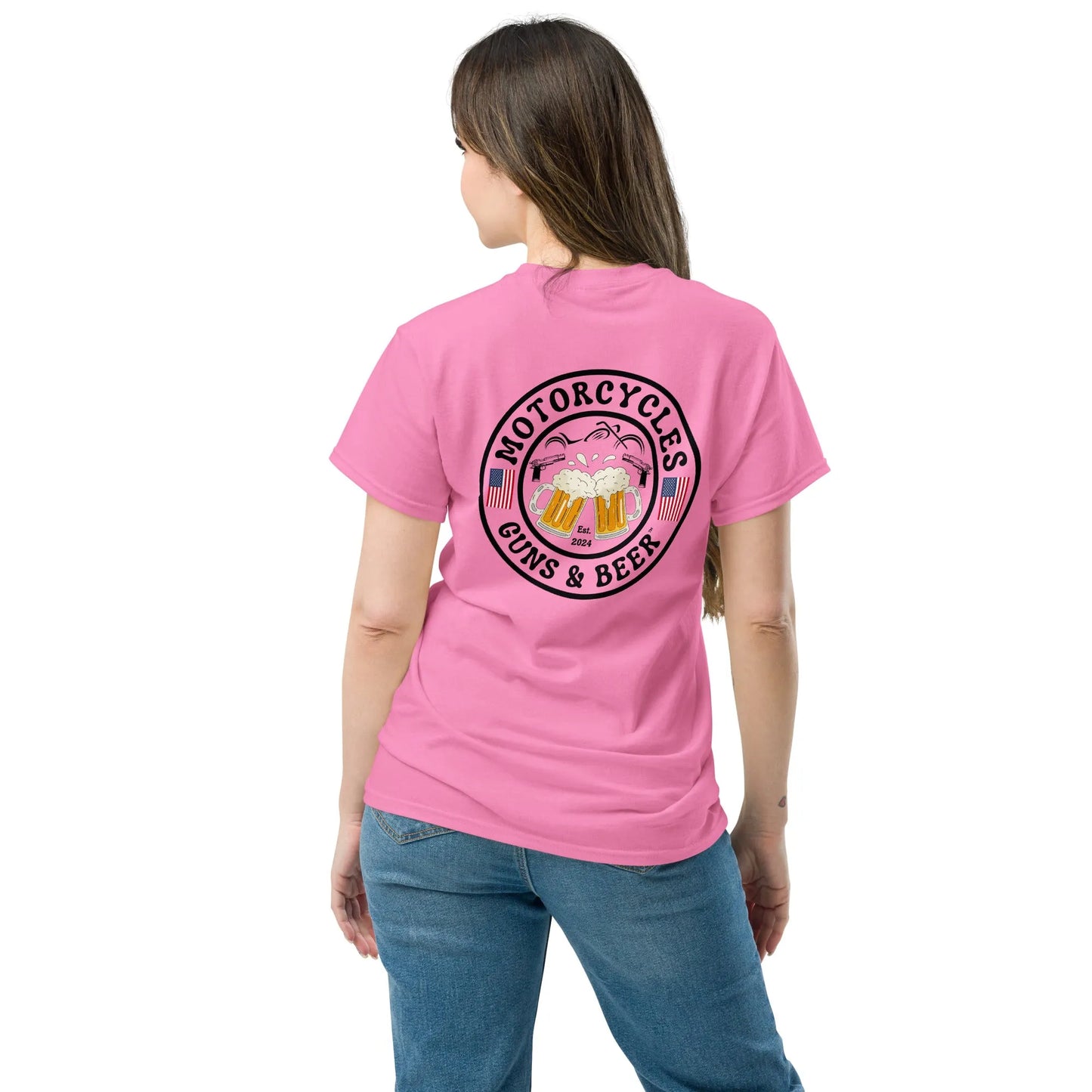 Motorcycles Guns & Beer T-shirt - Unisex - ShopMGW Clothing
