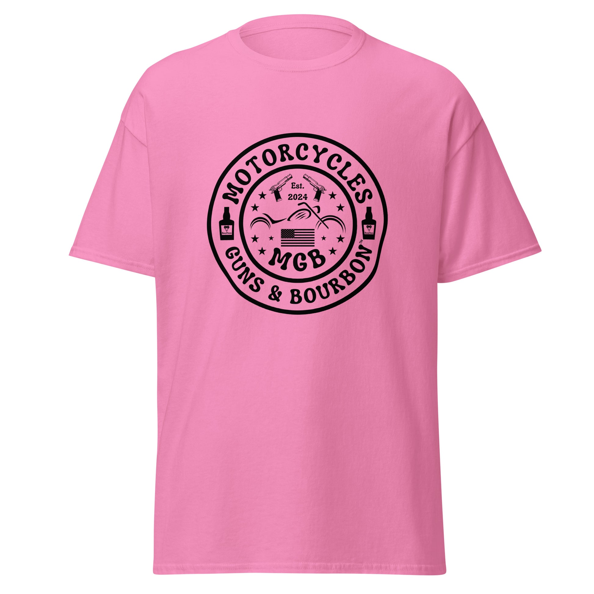 Motorcycles Guns & Bourbon T-shirt - Unisex -MGW Clothing