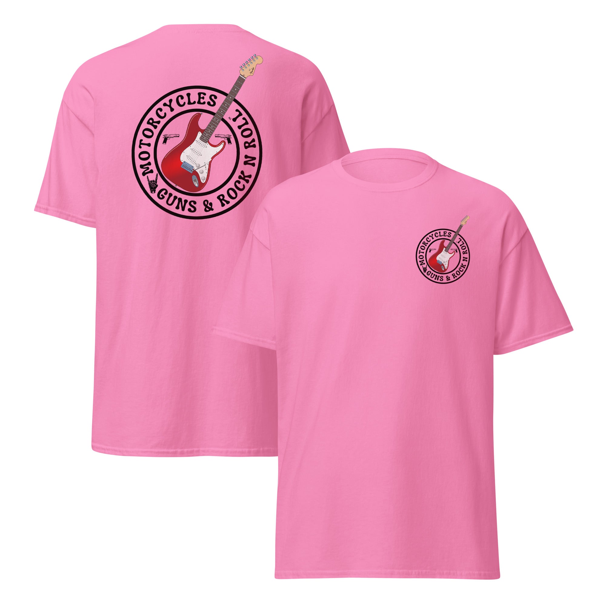 Motorcycles Guns And Rock N Roll T Shirt-MGW Clothing