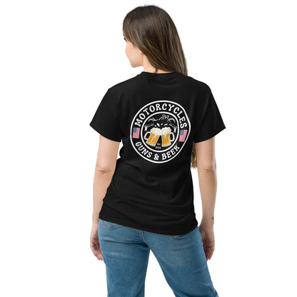 Motorcycles Guns & Beer T-shirt - Unisex - ShopMGW Clothing