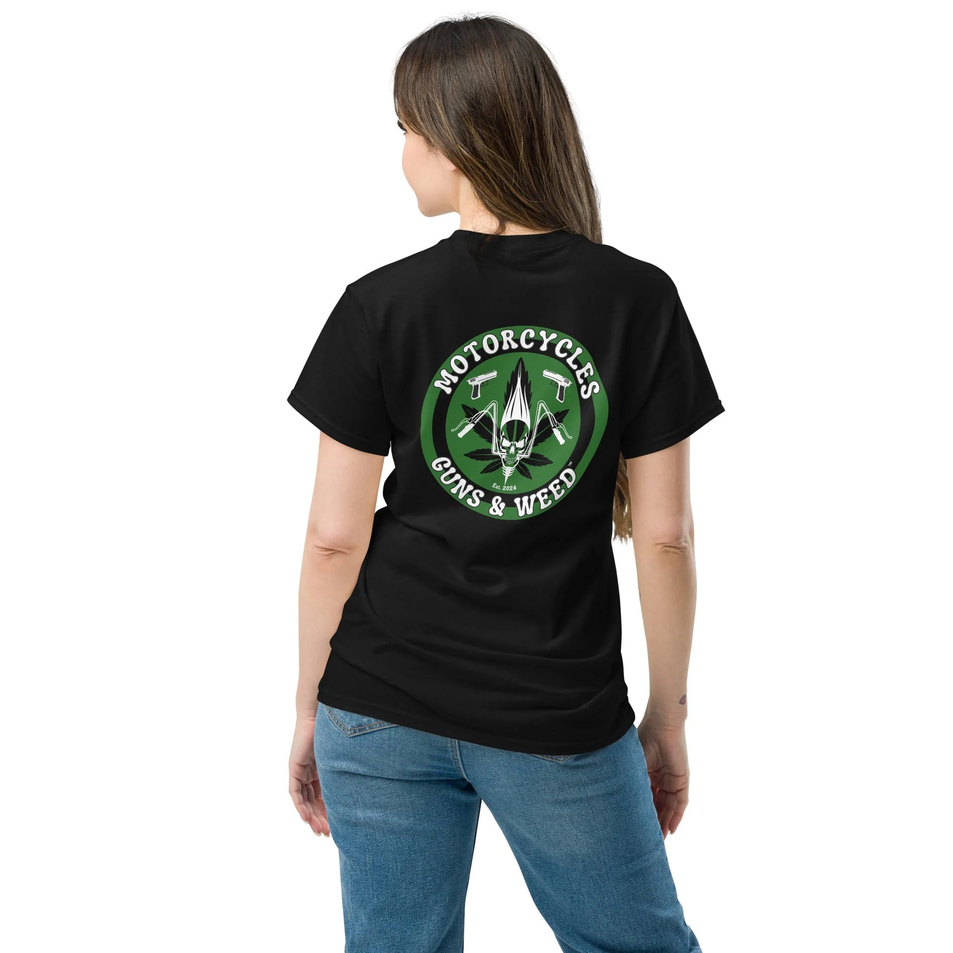 Motorcycles Guns & Weed T-shirt - Unisex - ShopMGW Clothing