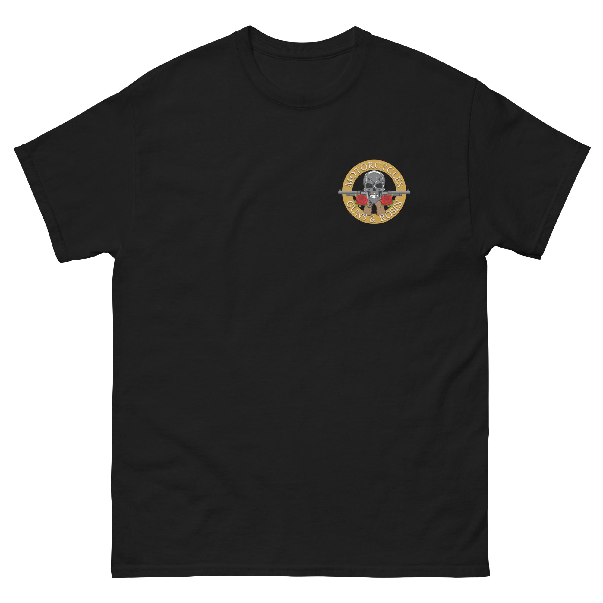 Motorcycles Guns And Roses T Shirt-MGW Clothing