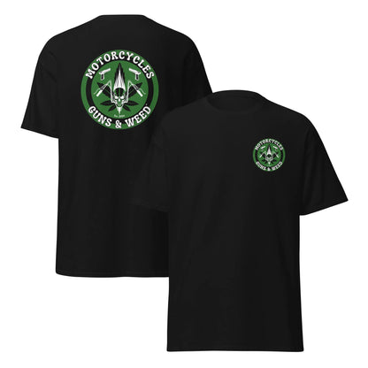 Motorcycles Guns & Weed T-shirt - Unisex - ShopMGW Clothing