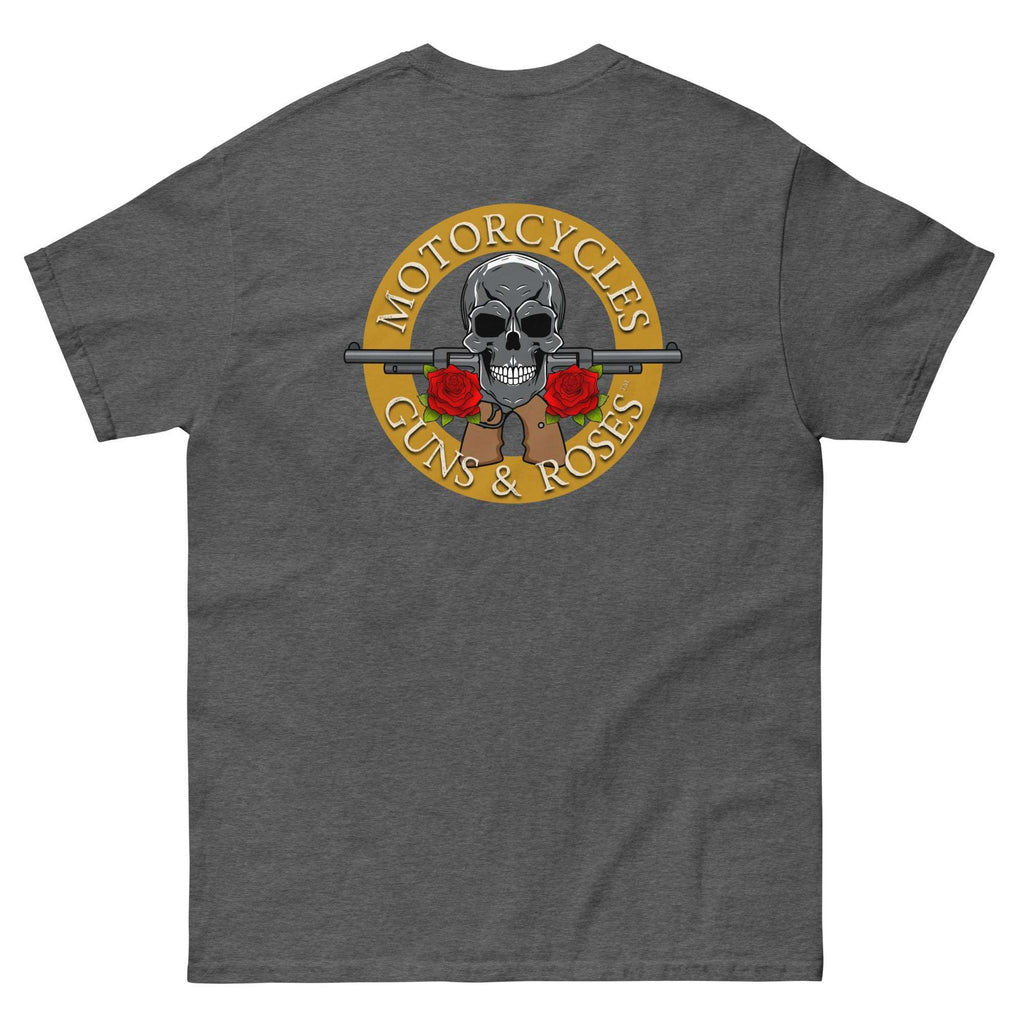 Motorcycles Guns And Roses T Shirt-MGW Clothing