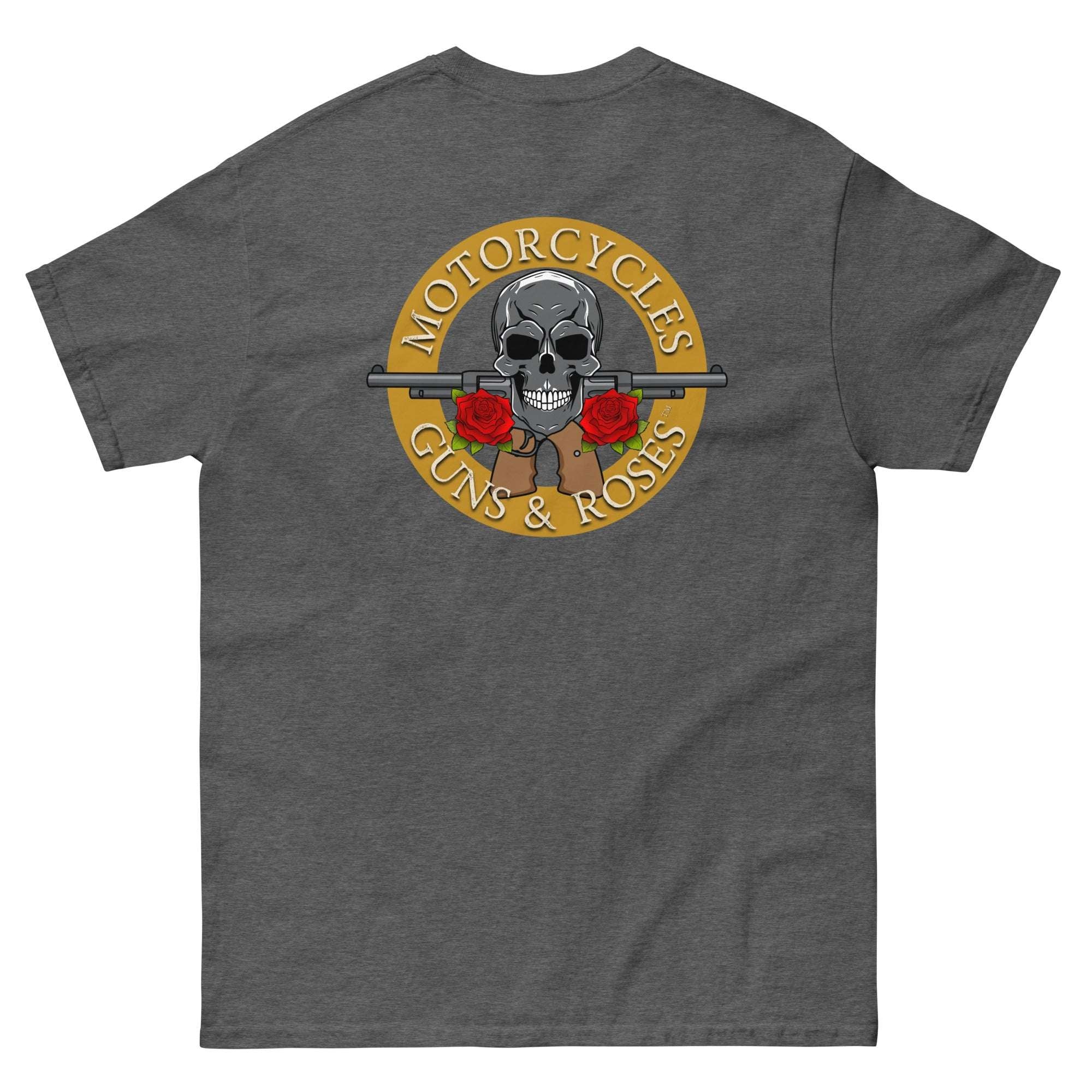 Motorcycles Guns And Roses T Shirt-MGW Clothing