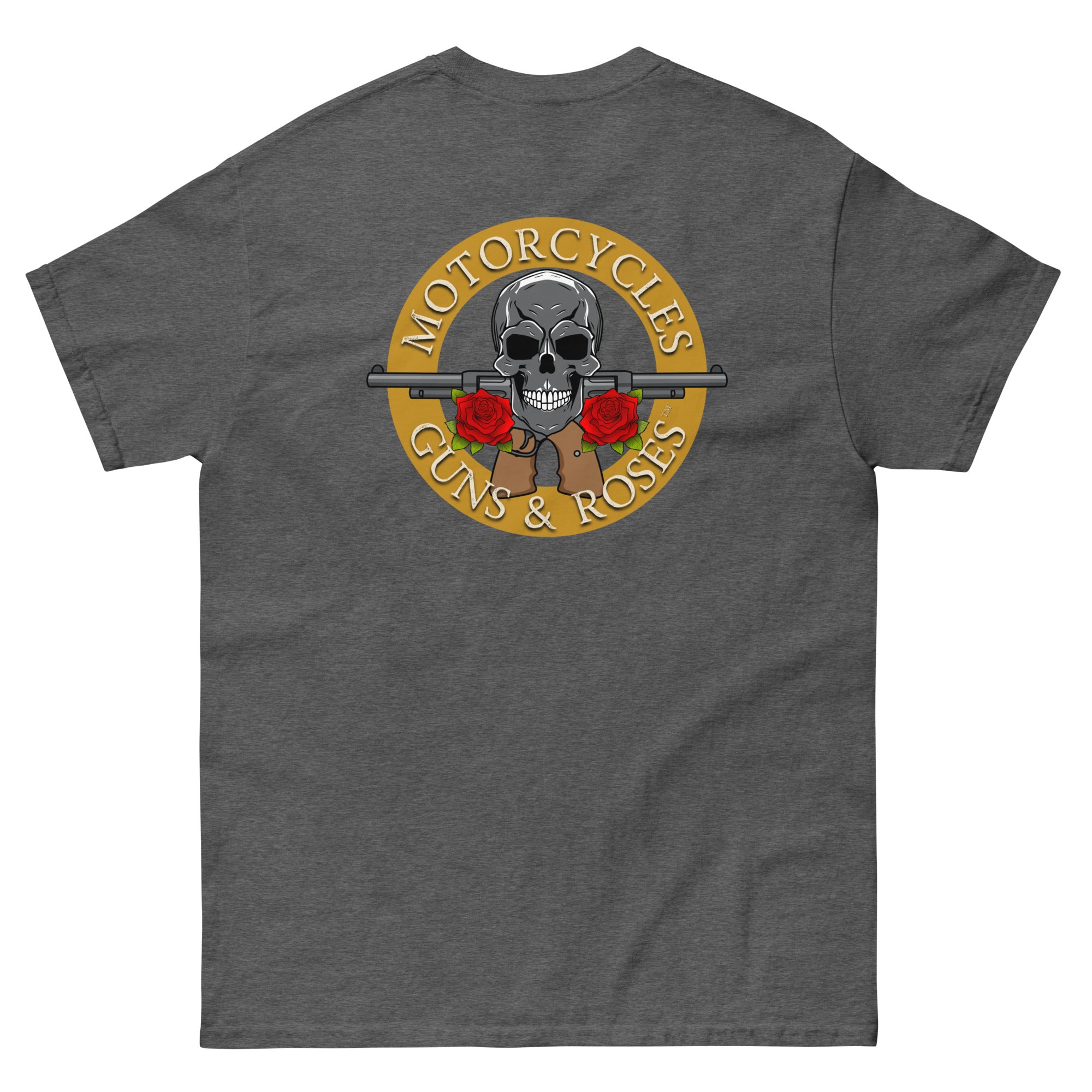 Motorcycles Guns And Roses T Shirt-MGW Clothing