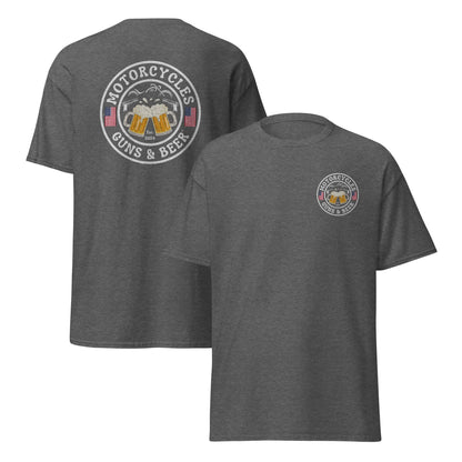 Motorcycles Guns & Beer T-shirt - Unisex - ShopMGW Clothing