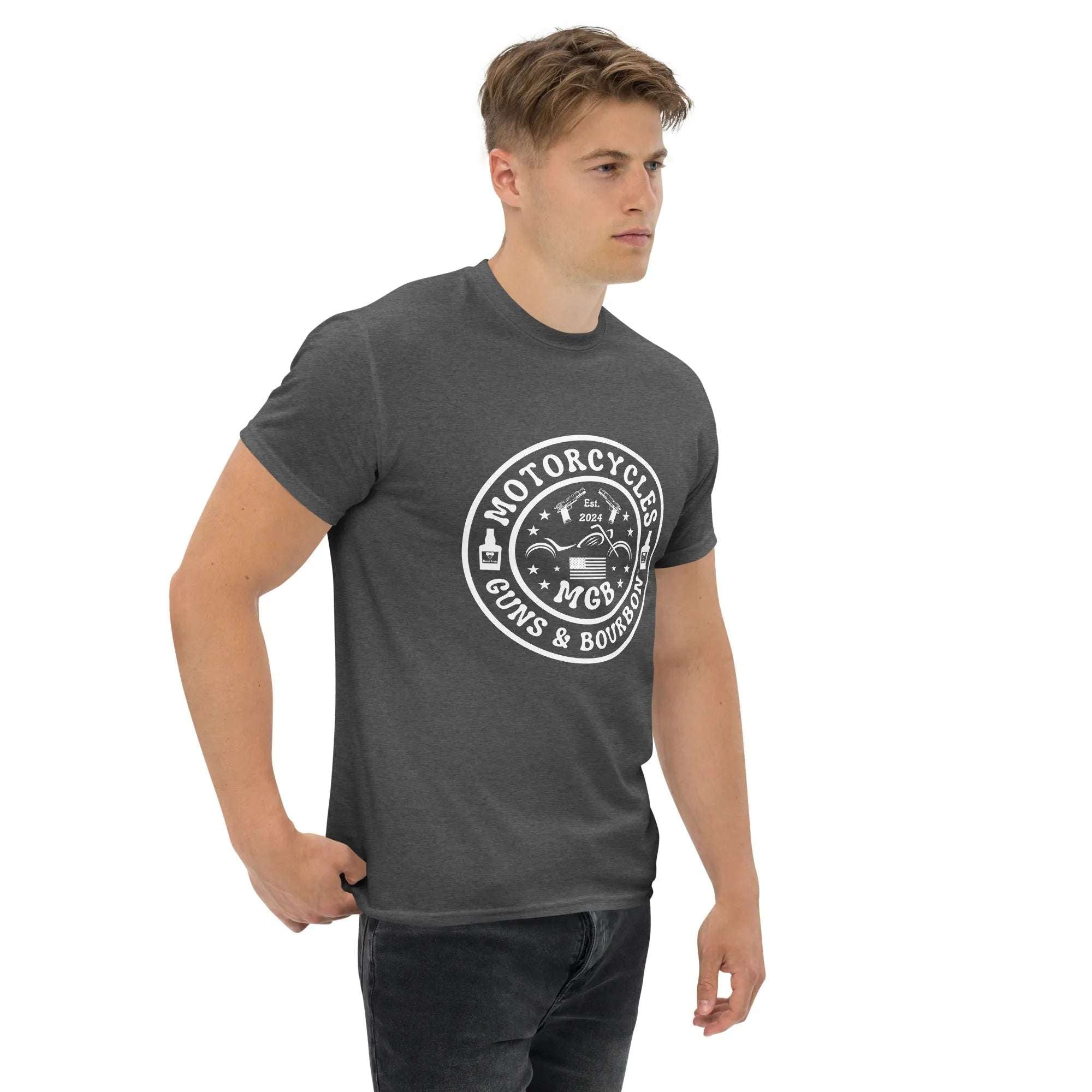 Motorcycles Guns & Bourbon T-shirt - Unisex -MGW Clothing