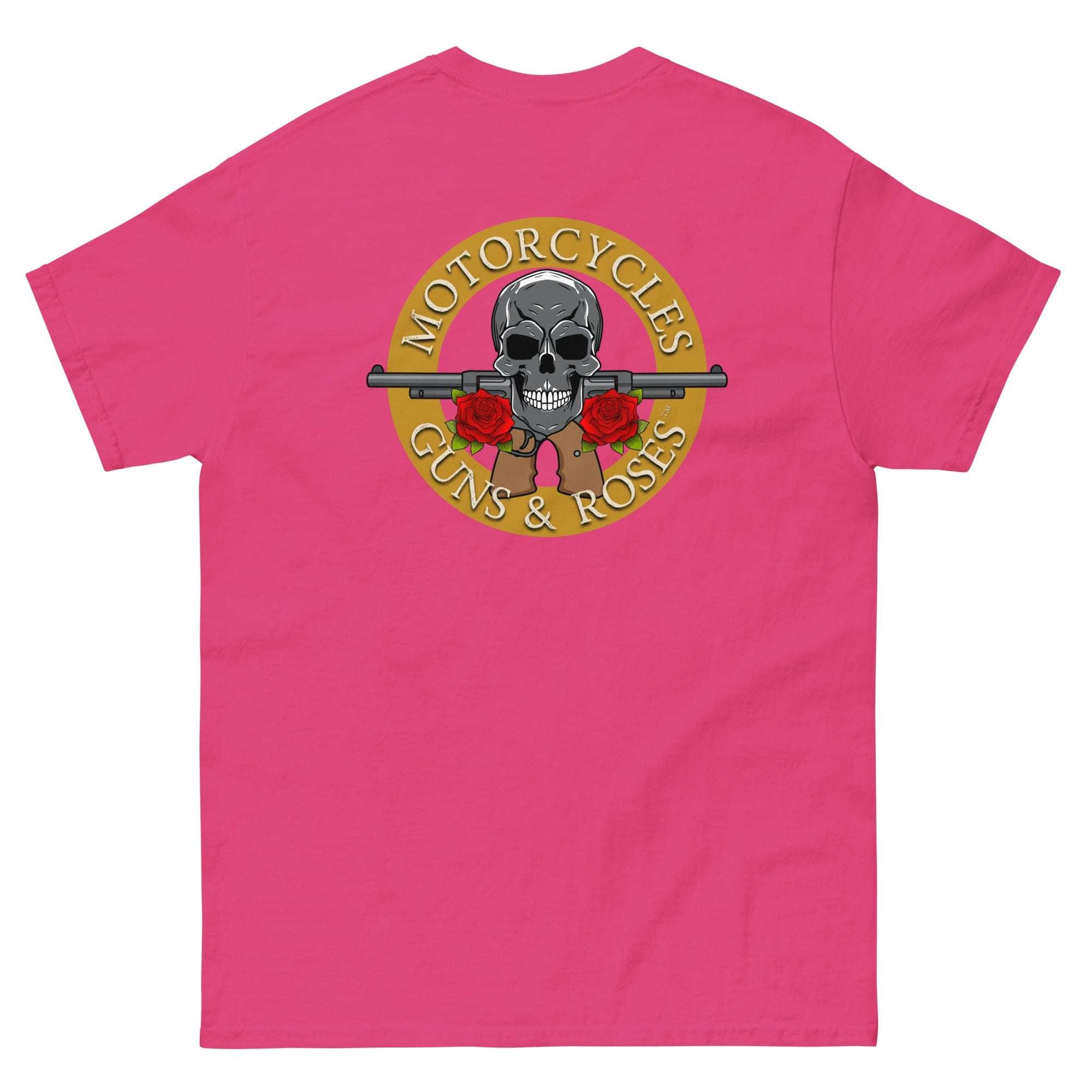 Motorcycles Guns And Roses T Shirt-MGW Clothing
