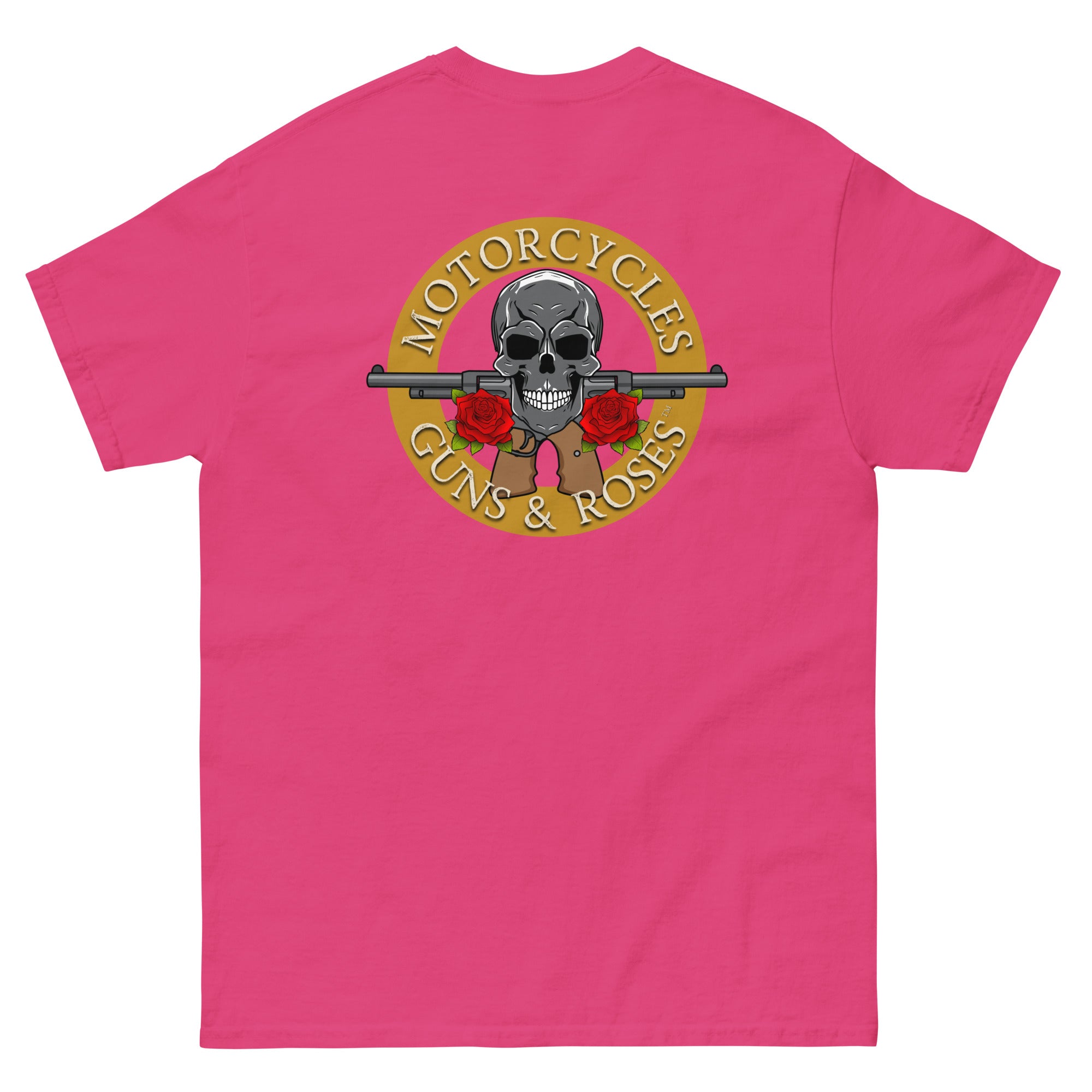 Motorcycles Guns And Roses T Shirt-MGW Clothing