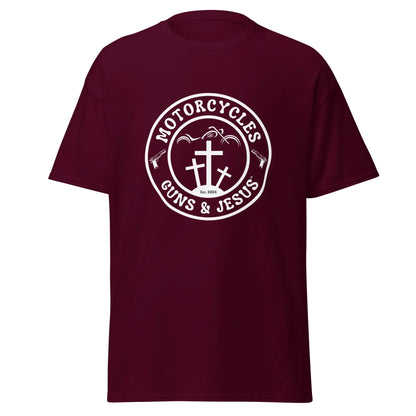 Motorcycles Guns & Jesus T-shirt - Unisex - ShopMGW Clothing