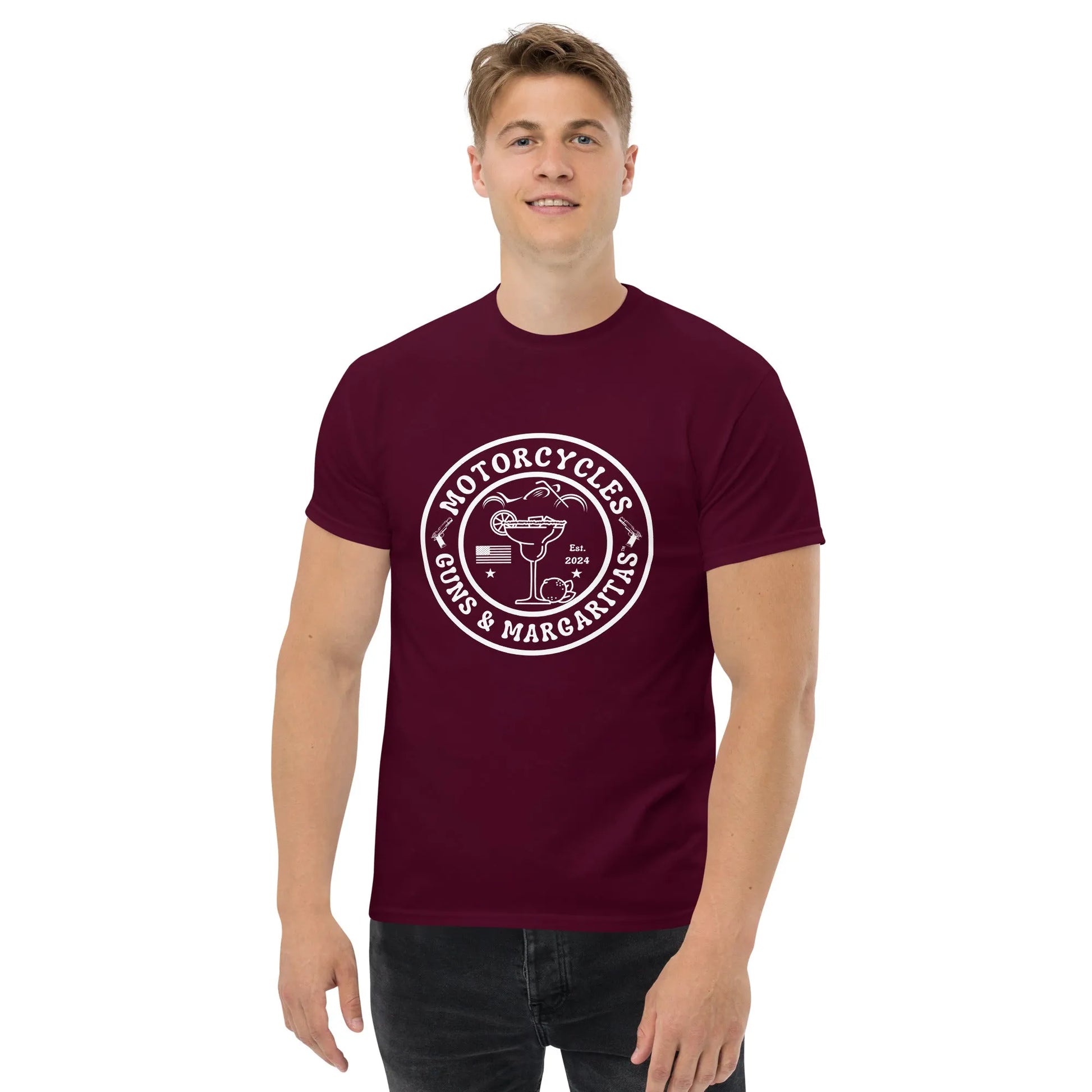 Motorcycles Guns & Margaritas T-shirt - Unisex - ShopMGW Clothing