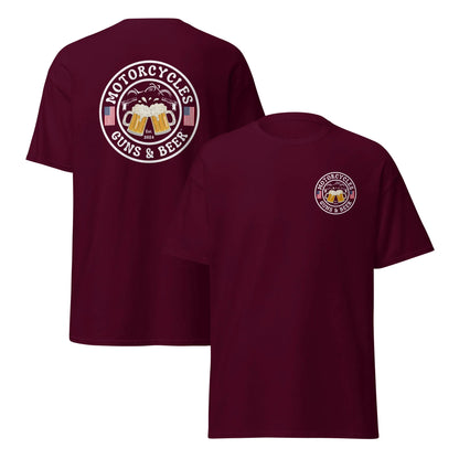 Motorcycles Guns & Beer T-shirt - Unisex - ShopMGW Clothing