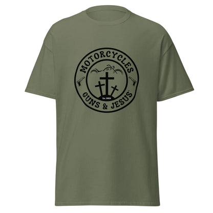 Motorcycles Guns & Jesus T-shirt - Unisex - ShopMGW Clothing