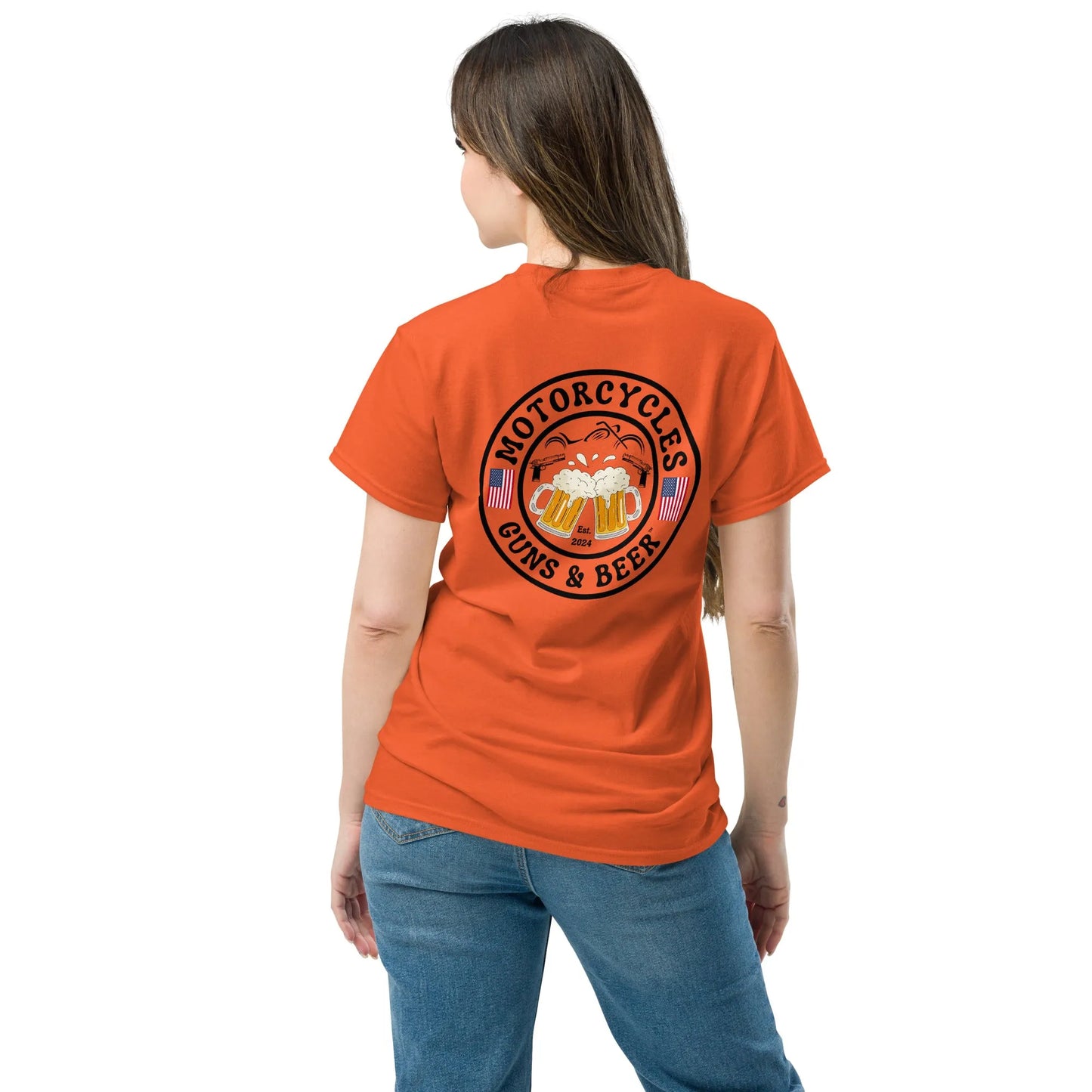 Motorcycles Guns & Beer T-shirt - Unisex - ShopMGW Clothing