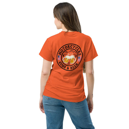 Motorcycles Guns & Beer T-shirt - Unisex - ShopMGW Clothing