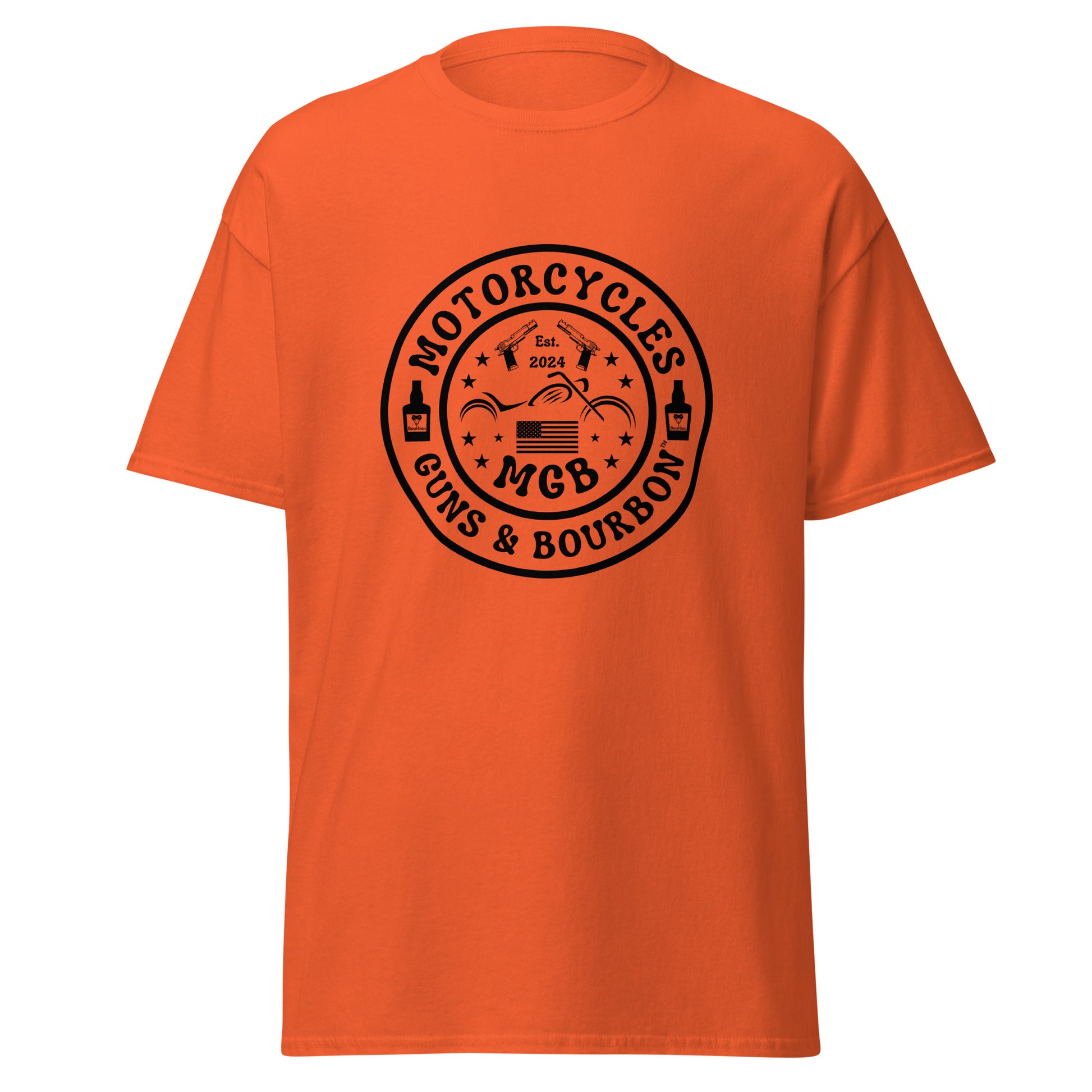 Motorcycles Guns & Bourbon T-shirt - Unisex -MGW Clothing