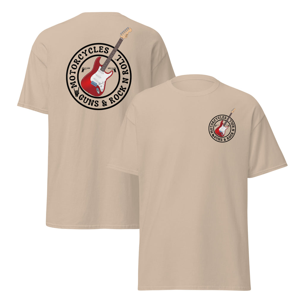 Motorcycles Guns And Rock N Roll T Shirt-MGW Clothing