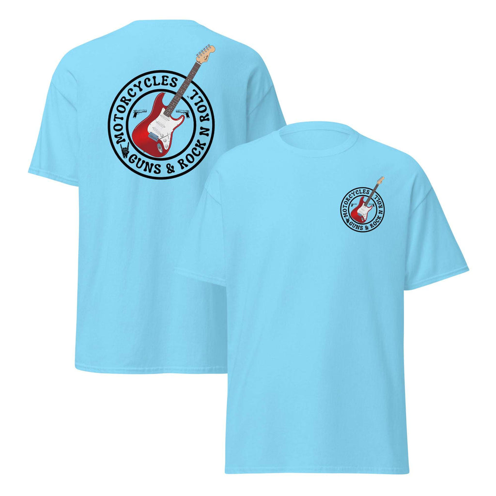 Motorcycles Guns And Rock N Roll T Shirt - MGW Clothing