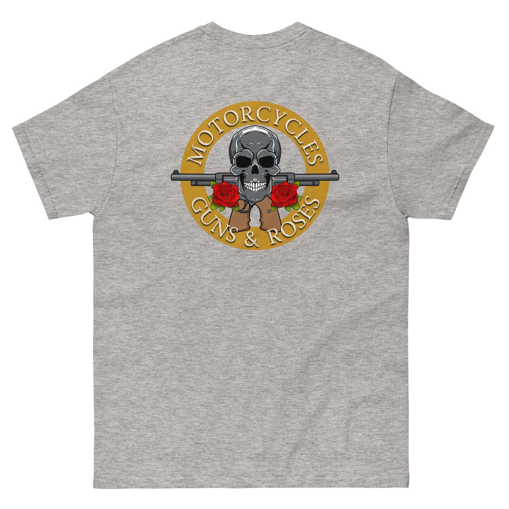 Motorcycles Guns And Roses T Shirt-MGW Clothing