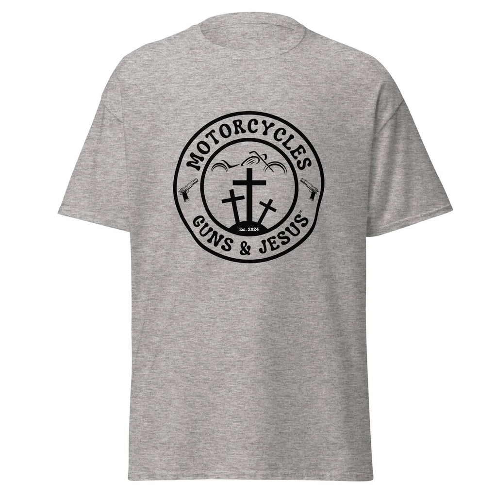 Motorcycles Guns & Jesus T-shirt - Unisex -MGW Clothing