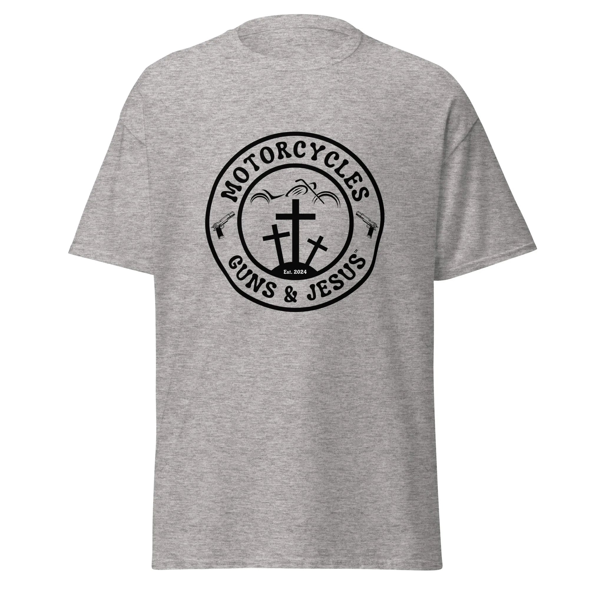 Motorcycles Guns & Jesus T-shirt - Unisex -MGW Clothing