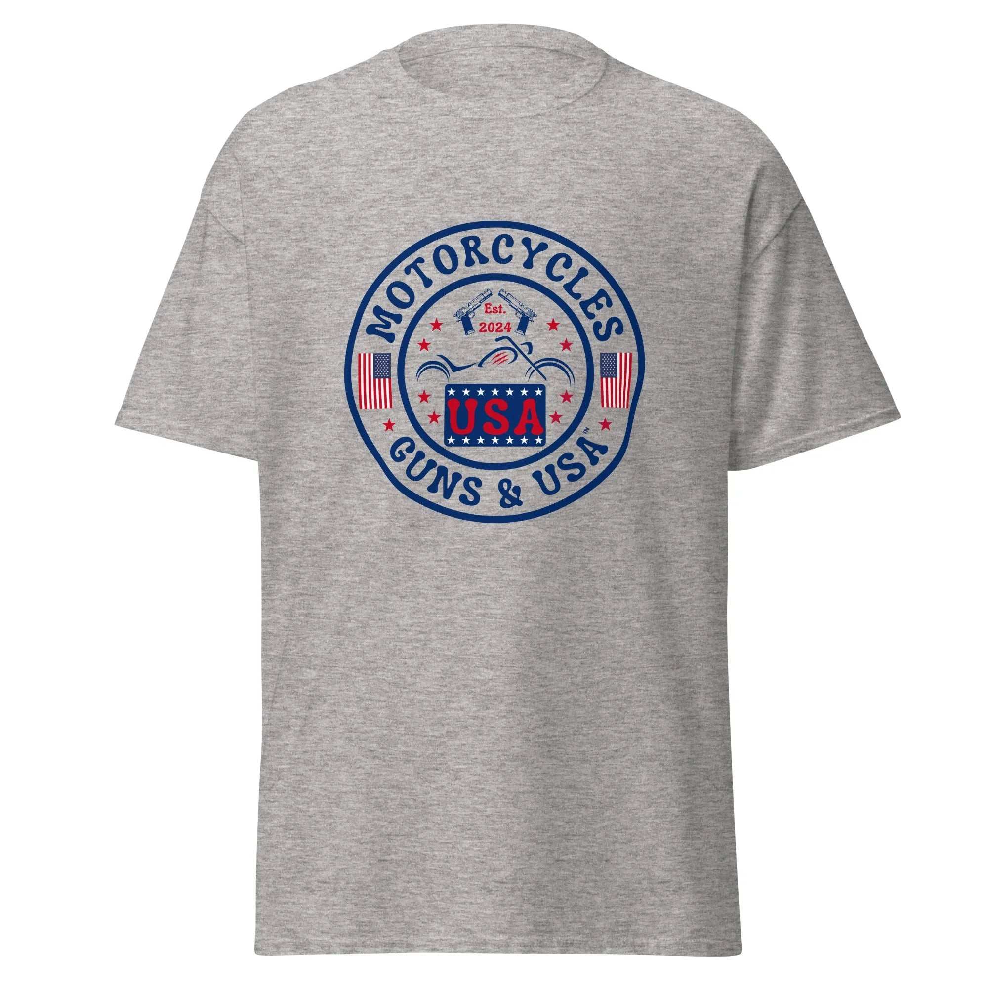 Motorcycles Guns & USA T-shirt - Unisex -MGW Clothing