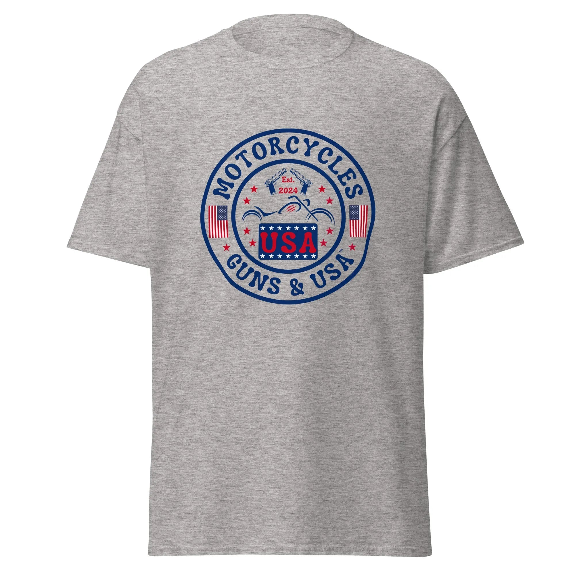 Motorcycles Guns & USA T-shirt - Unisex -MGW Clothing